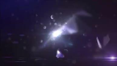 蓝紫炫酷光束多彩特效简雅栏目包装AE模板视频的预览图